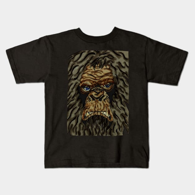 Portrait of a Foot Kids T-Shirt by Cassie’s Cryptid Land